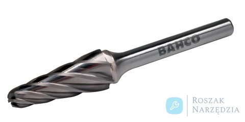 Pilnik obrotowy węglikowy stożkowy zaokrąglony 12.7mm x 25mm - Ø6mm do aluminium BAHCO Pilnik obrotowy węglikowy stożkowy zaokrąglony 12.7mm x 25mm - Ø6mm do aluminium BAHCO