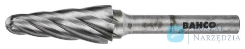Pilnik obrotowy węglikowy stożkowy zaokrąglony 12.7mm x 25mm - Ø6mm do aluminium BAHCO Pilnik obrotowy węglikowy stożkowy zaokrąglony 12.7mm x 25mm - Ø6mm do aluminium BAHCO