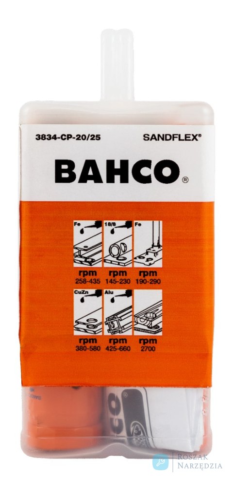 Zestaw otwornic bimetalicznych Sandflex 20x4mm + 25x4mm - 11 szt. BAHCO Zestaw otwornic bimetalicznych Sandflex 20x4mm + 25x4mm - 11 szt. BAHCO