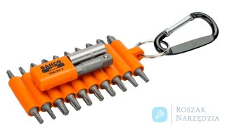 Zestaw 22 bitów z uchwytem magnetycznym i adaptorem do nasadek 1/4" - imbusowe, Phillips, Pozidriv, TORX BAHCO