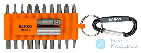 Zestaw bitów 22 szt. PH, PZ, T, SL z uchwytem magnetycznym i adapterem nasadkowym 1/4" BAHCO