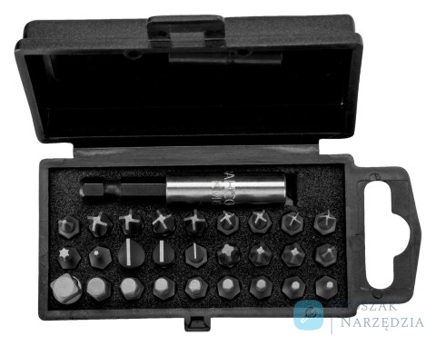 Zestaw bitów wkrętakowych i adapter 1/4" - 28 szt. Phillips, TORX, TORQ-set BAHCO