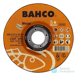 Tarcza do cięcia metalu 115x2.5mm BAHCO (25 szt.)
