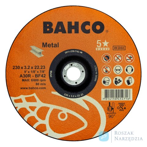 Tarcza do cięcia metalu 115x2.5mm BAHCO (25 szt.)