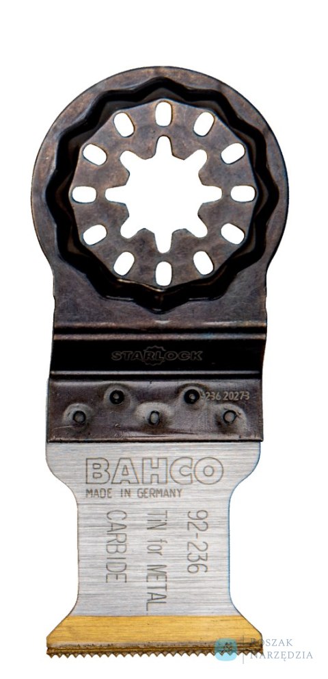 Ostrze wielofunkcyjne z węglikowym końcem powlekane TiN 35 mm BAHCO Ostrze wielofunkcyjne z węglikowym końcem powlekane TiN 35 mm BAHCO