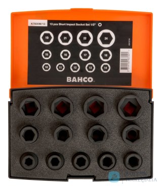 Zestaw nasadek udarowych Ultrakrótkich 1/2" w mm 13 szt. BAHCO