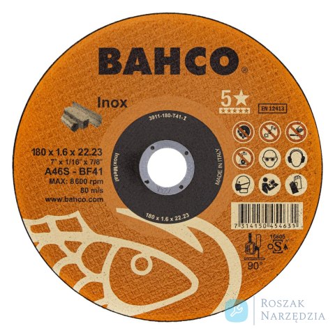 Tarcza do cięcia Inox 125 x 1.0 x 22.23mm BAHCO (25 szt.)