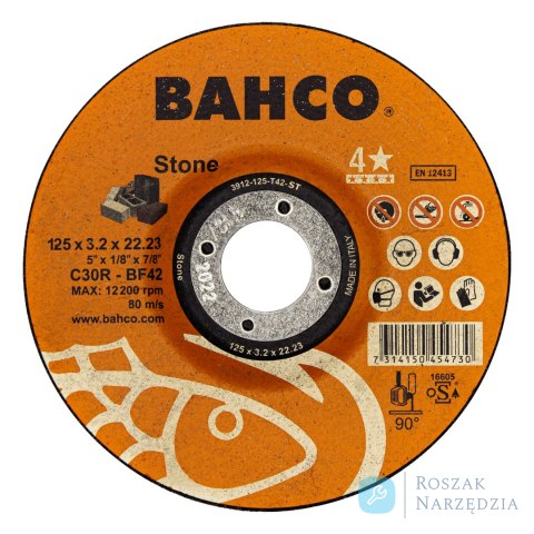 Tarcza do cięcia kamienia i materiałów budowlanych 180 x 3.2 x 22.23mm BAHCO (25 szt.)