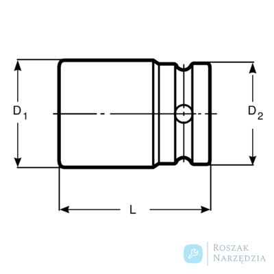 Uchwyt do końcówek udarowych 3/8" 5/16" 31 mm BAHCO