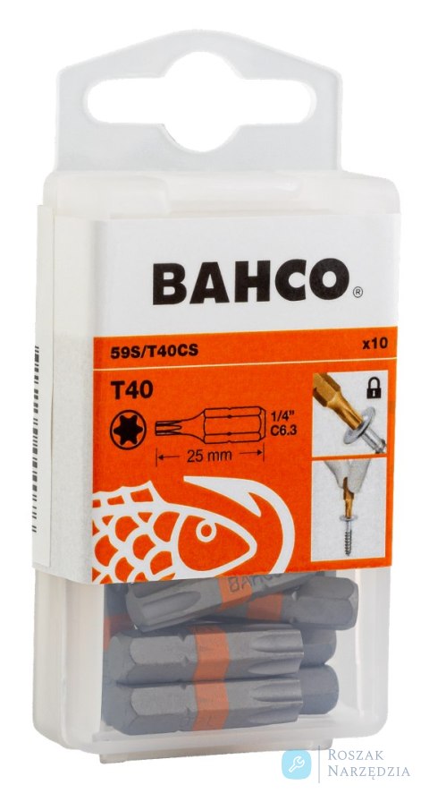 Wkrętak stożkowy Torx 25mm BAHCO