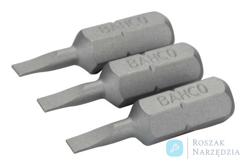 Bit 1/4" do śrub płaskich 0.6x3.5x25 mm, 3 szt. BAHCO