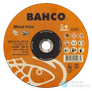 Tarcza do cięcia metalu i stali nierdzewnej 230 x 2.5 mm BAHCO (50 szt.)