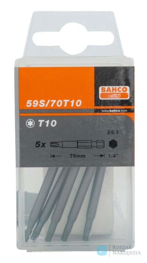 Bit 1/4" do śrub TORX T27x70 mm, 2 szt. BAHCO