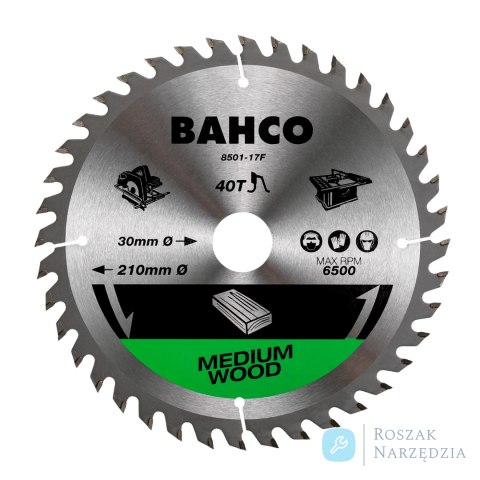Piła tarczowa 170mm 30T 30mm otwór BAHCO