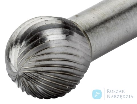 Pilnik obrotowy węglikowy kulisty Ø9,6 mm, trzpień Ø6 mm, 21 zębów BAHCO