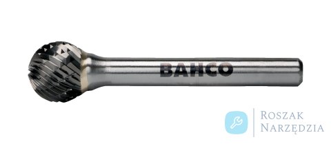 Pilnik obrotowy węglikowy kulisty Ø9,6 mm, trzpień Ø6 mm, 21 zębów BAHCO