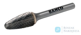 Pilnik obrotowy węglikowy łukowy zaokrąglony 9.6x19 mm, chwyt ⌀6 mm, F1020M06X BAHCO