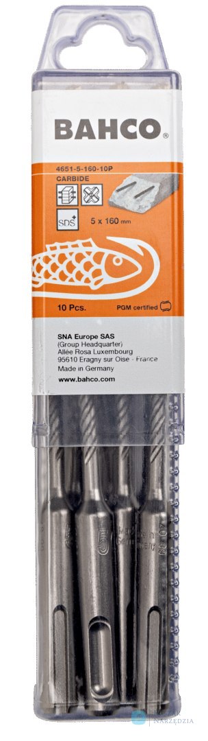 Wiertło SDS+ 8.0mm x 215mm do betonu zbrojonego BAHCO