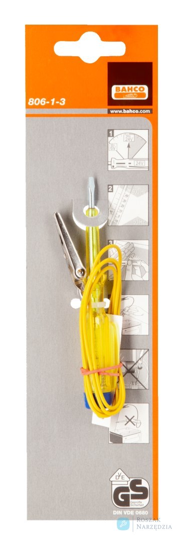 Próbnik napięcia 0.5 x 3 x 45 mm Auto Tester 6-24V BAHCO