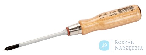 Wkrętak PH 1x80 mm z 6-kątnym kołnierzem 6 mm BAHCO
