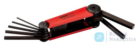 Zestaw kluczy imbusowych hex w klipsie 2.5-10 mm, 7 sztuk BAHCO