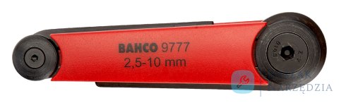 Zestaw kluczy imbusowych hex w klipsie 2.5-10 mm, 7 sztuk BAHCO