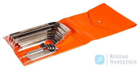 Zestaw 15 kluczy imbusowych metrycznych offsetowych, niklowanych 2-22mm BAHCO