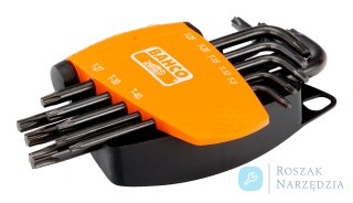 Zestaw kluczy trzpieniowych TORX, wydłużonych 8 szt. T9-T40 BAHCO
