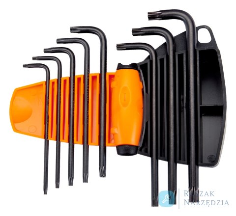 Zestaw kluczy trzpieniowych TORX z otworem T9-T40, 8 szt. BAHCO Zestaw kluczy trzpieniowych TORX z otworem T9-T40, 8 szt. BAHCO