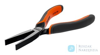 Szczypce płaskie ERGO 160 mm z fosforanowym wykończeniem oraz dwukomponentowymi rękojeściami z funkcją samo otwierania BAHCO