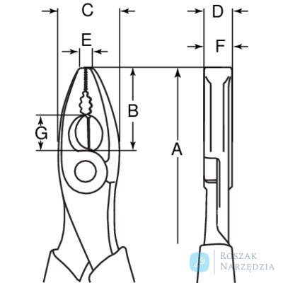 Szczypce uniwersalne 160 mm 2640D-160 BAHCO