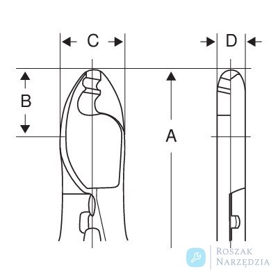 Szczypce do cięcia i zdejmowania izolacji 160mm BAHCO