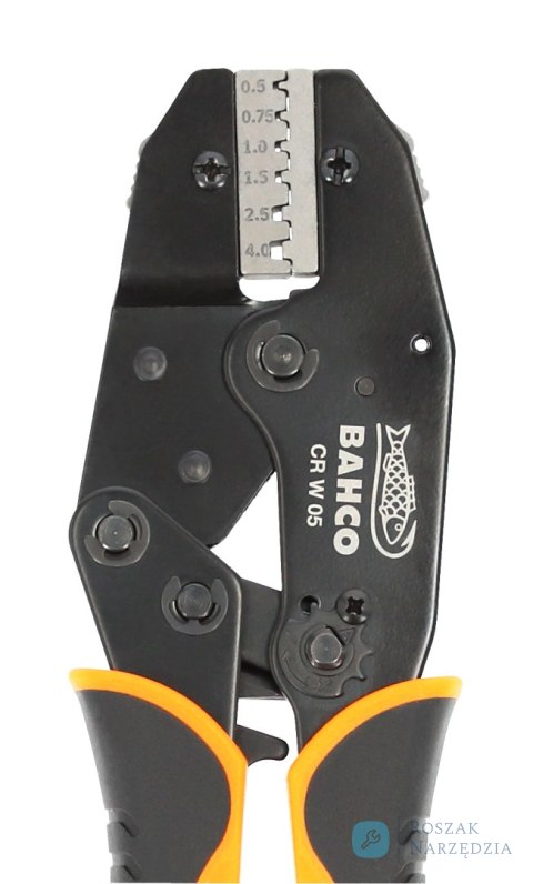 Szczypce do zagniatania tulejek z mechanizmem zapadkowym AWG 0.5-4.0 BAHCO