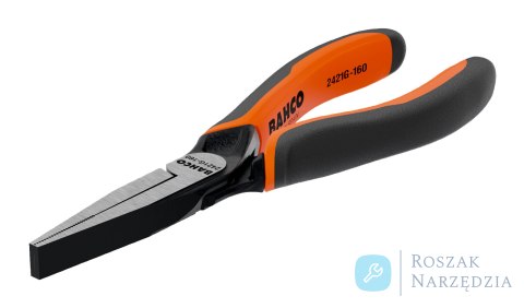 Szczypce ERGO™ płaskie z rękojeściami dwukomponentowymi fosforanowane 180 mm BAHCO