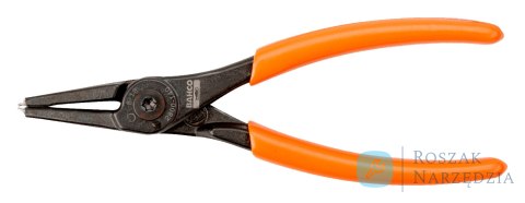 Szczypce do pierścieni wewnętrznych, proste, średnica 40-100 mm, 2.2 mm oczko BAHCO Szczypce do pierścieni wewnętrznych, proste, średnica 40-100 mm, 2.2 mm oczko BAHCO