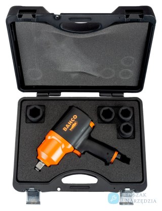 Zestaw klucza udarowego BPC817 z nasadkami udarowymi 24, 27, 30, 32 mm BAHCO
