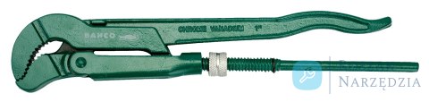 Klucz do rur 1.1/2" 45° żaba, szczęki półokrągłe BAHCO