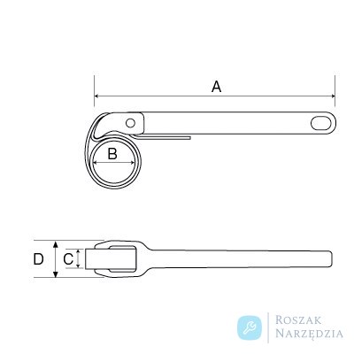 Klucz do rur z opaską nylonową 300 mm BAHCO