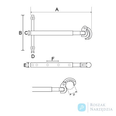 Klucz teleskopowy do nakrętek 10-32 mm BAHCO