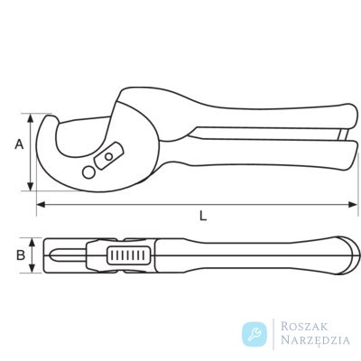 Obcinak do rur PCV, PEX, PP, PB, PE do 32 mm BAHCO