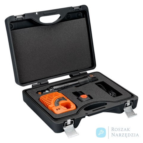 Klucz grzechotkowy z napędem 1/4" 12V + 2 akumulatory + ładowarka BAHCO