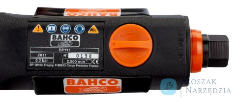 Szlifierka niskoobrotowa 2500 min, 373W, 6.3 bar BAHCO