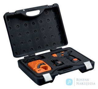 Wkrętarka dwubiegowa 12V HEX 1/4" 24Nm zestaw 2x2Ah + ładowarka w walizce BAHCO