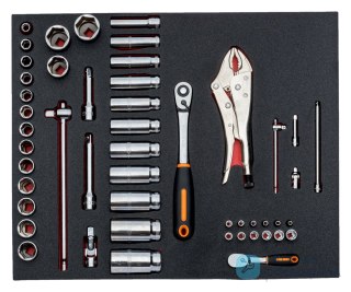 Nasadki 1/4" + 1/2" - 50 elementów BAHCO