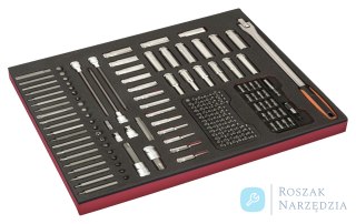 Zestaw nasadek 1/2" i 3/8" oraz końcówek - 177 szt. w wkładce z pianki Fit&Go 3/3 BAHCO