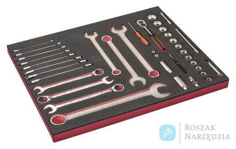 Zestaw nasadek 1/4" i 1/2" w wkładce z pianki Fit&Go - 50 szt. BAHCO
