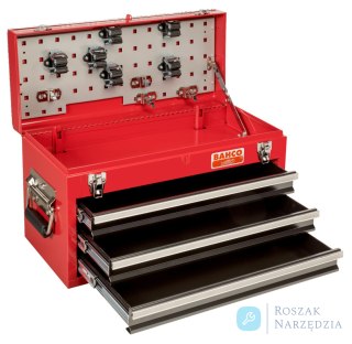 Skrzynka narzędziowa metalowa z 3 szufladami i tacką 520 mm x 220 mm x 300 mm BAHCO