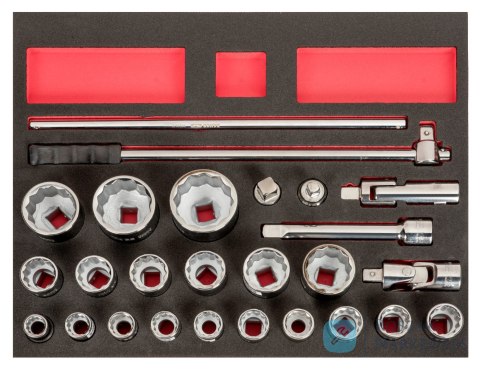 Zestaw nasadek 3/4" - 26 el. BAHCO