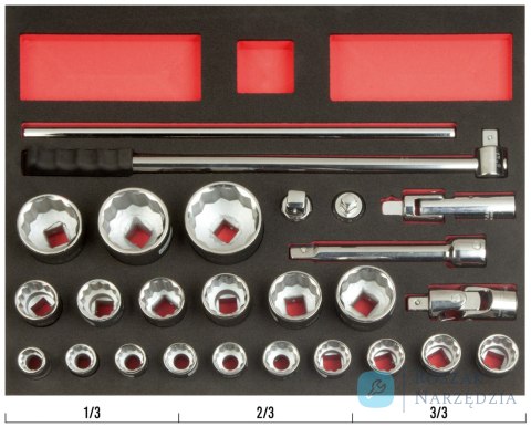 Zestaw nasadek 3/4" - 26 el. BAHCO