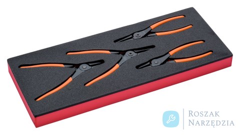Szczypce do pierścieni segera - 4 elementy BAHCO